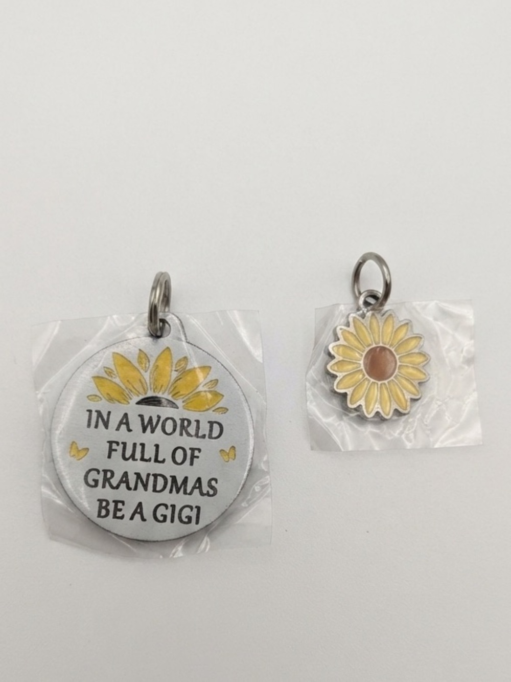 Sunflower Grandma Keychain - New